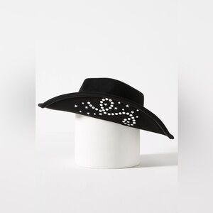 Anthropologie Studded-Brim Rancher Hat